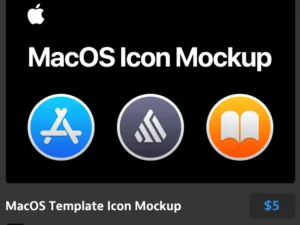 macos template icon mockup
