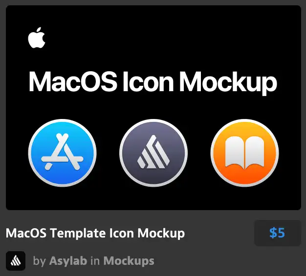 MacOS Template Icon Mockup