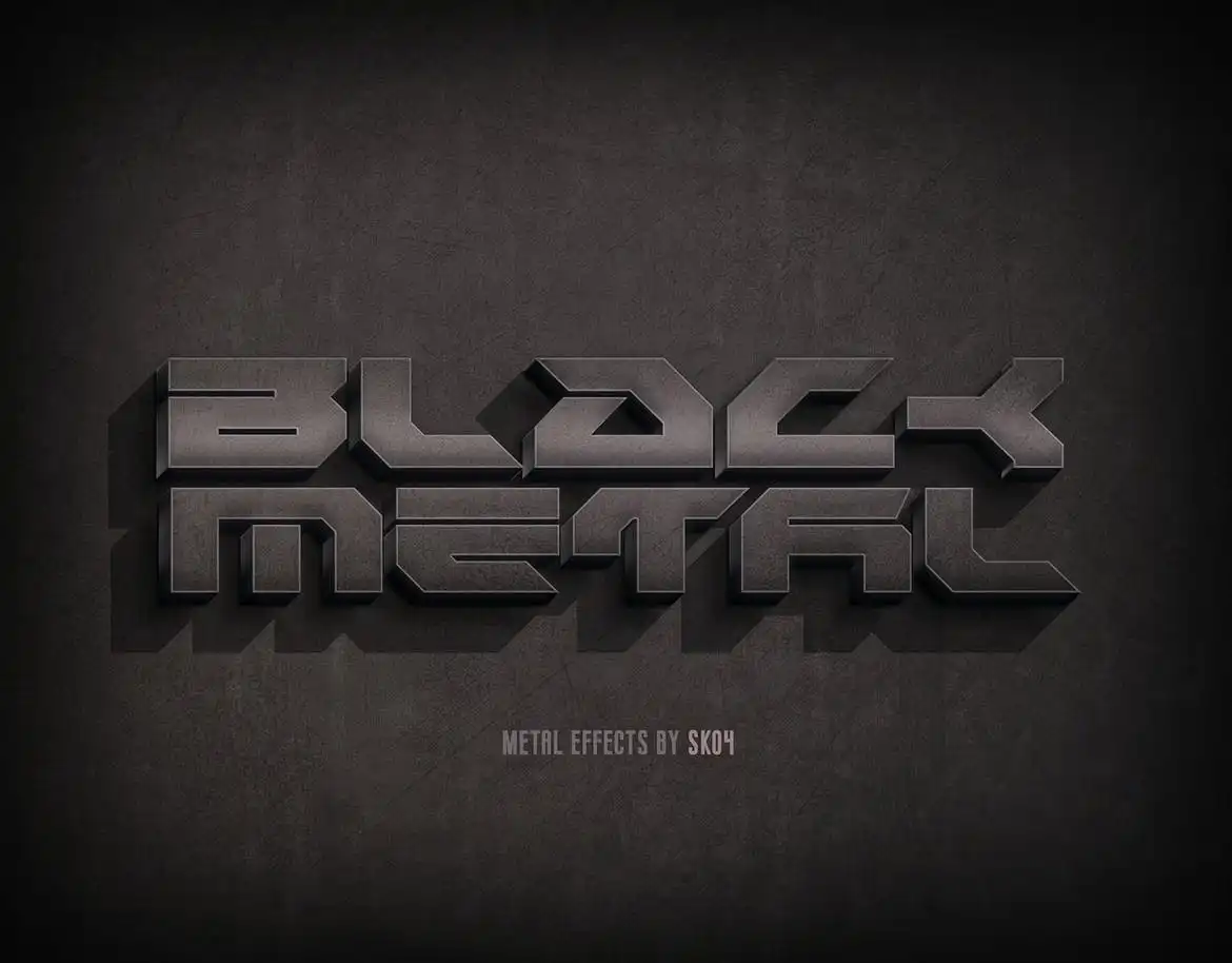 Mad Metal Text Effects