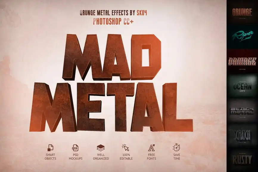 Mad Metal – Text Effects 6 mad metal text effects 2
