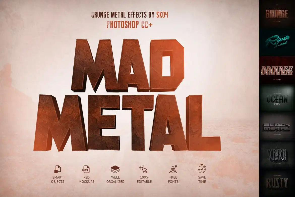 Mad Metal – Text Effects 8 mad metal text effects 3