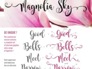magnolia sky font 3