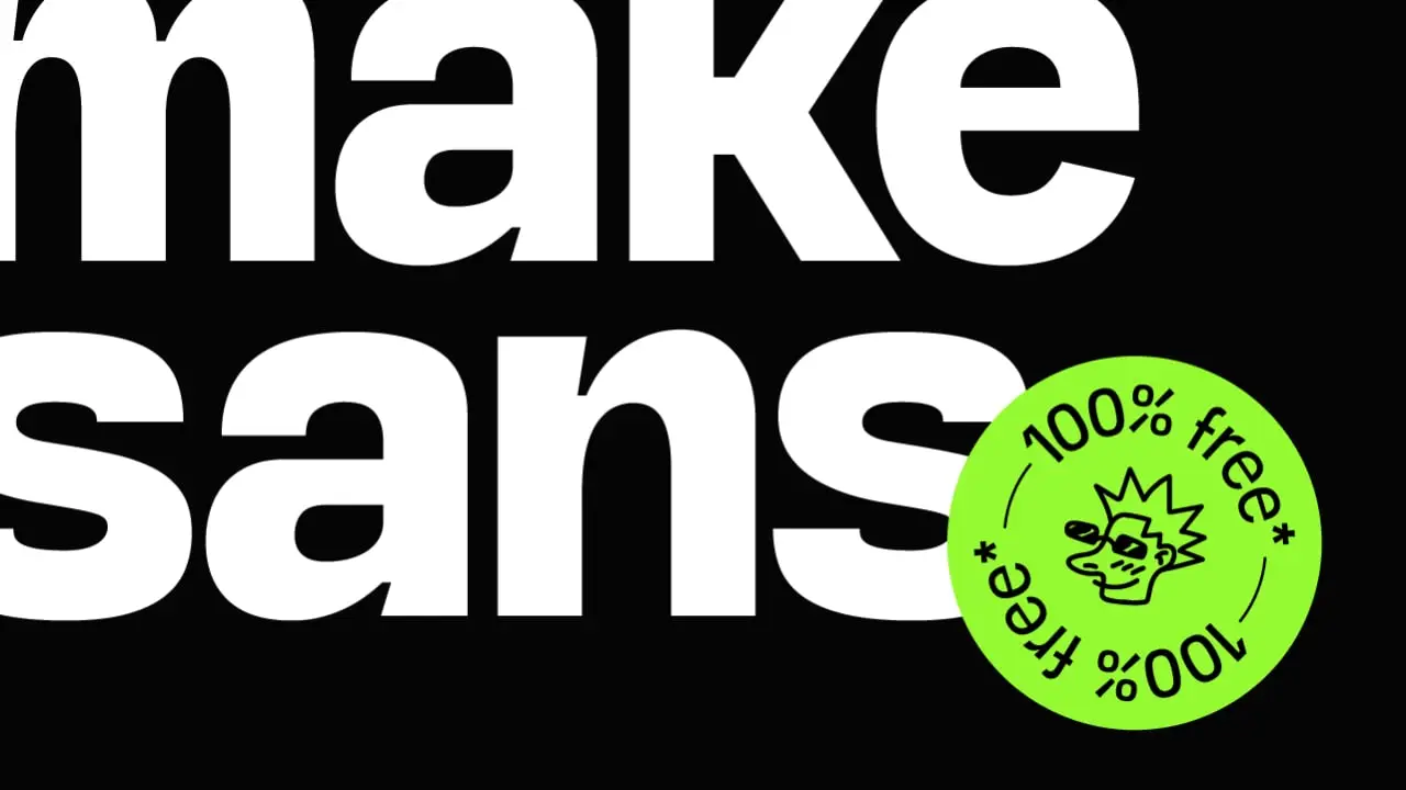 Make Sans : A Display First Typeface 5 make sans a display first typeface 1
