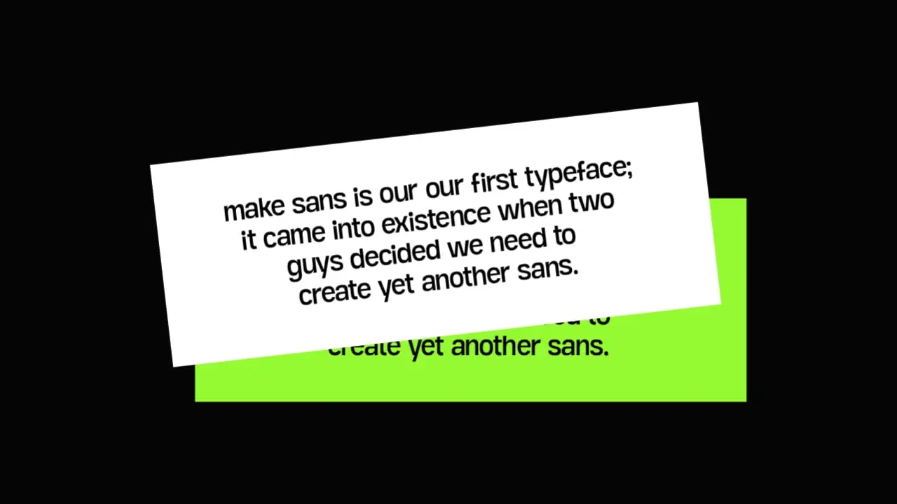Make Sans : A Display First Typeface 3 make sans a display first typeface 2