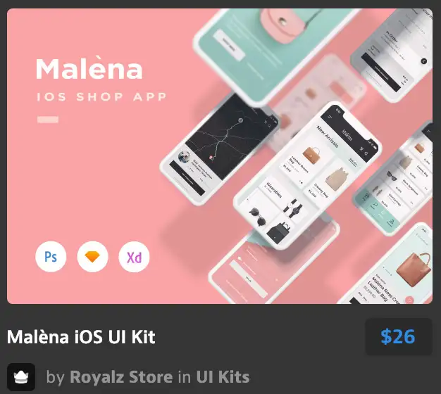 Malèna Shopping Mobile UI Kit