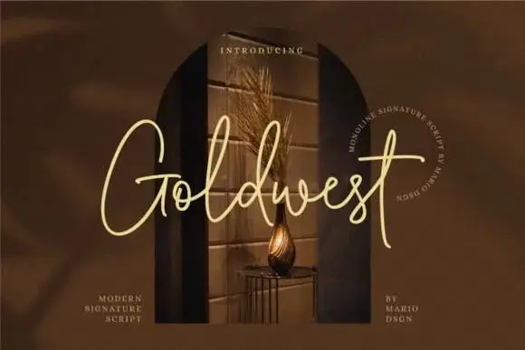 Mario Dsgn-Goldwest Font