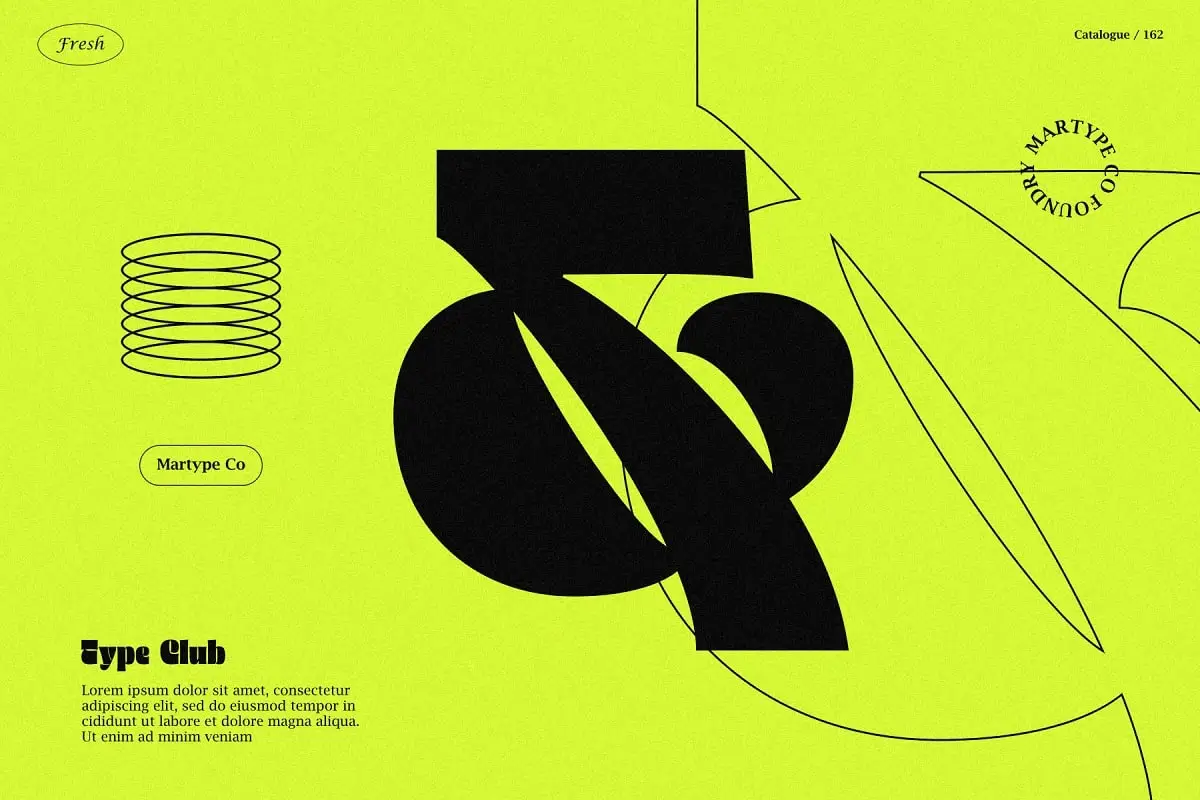 Martype Co-Thick Thinks (Display Font) 5 martype co thick thinks display font 2