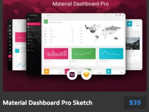 material dashboard pro sketch