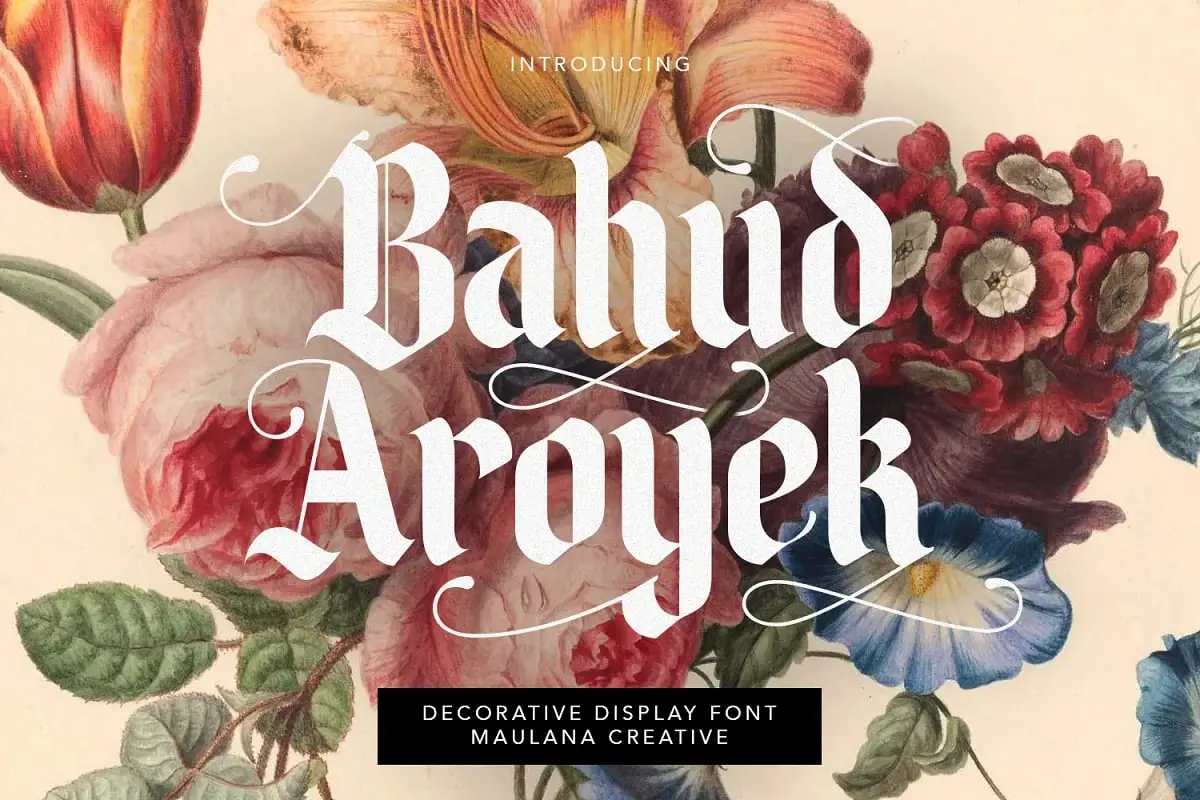 Maulana Creative-Bahud Aroyek Decorative Display Font