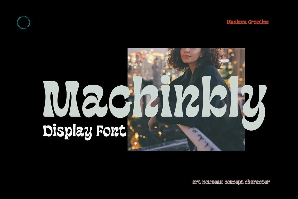 Maulana Creative-Machinkly Display Font 6 maulana creative machinkly display font