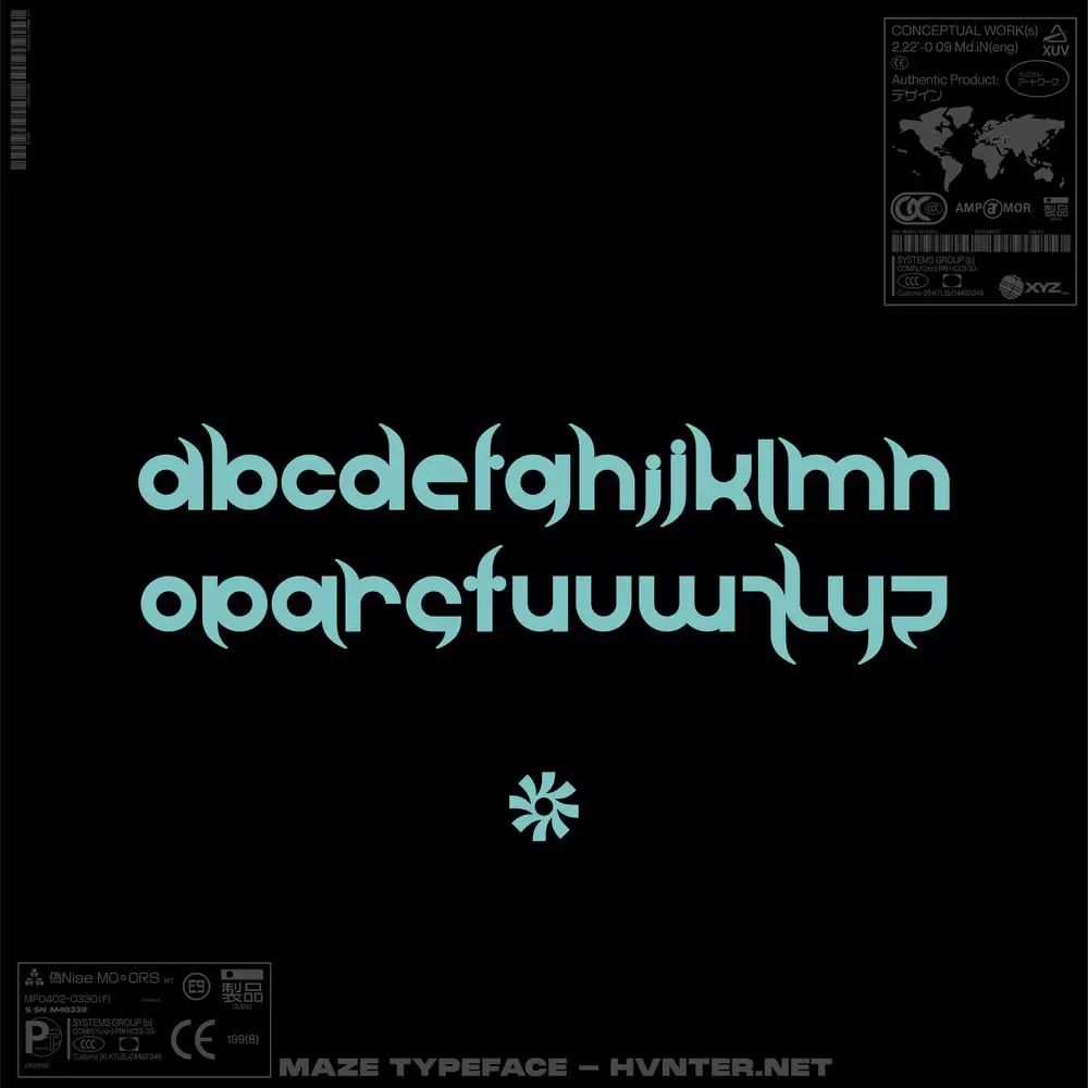 Maze Typeface By Hvnter 3 maze typeface by hvnter 2