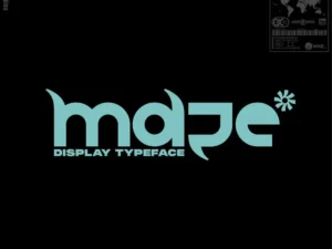 maze typeface by hvnter