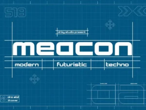 meacon modern futuristic font