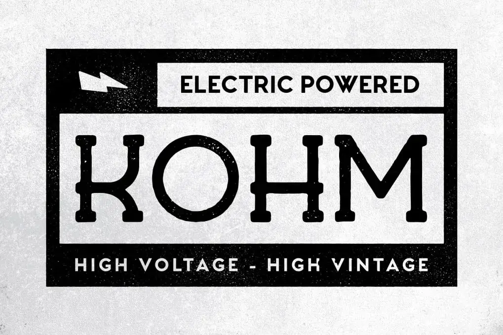 Mehmetrehatugcu Kohm Vintage Font 5 mehmetrehatugcu kohm vintage font