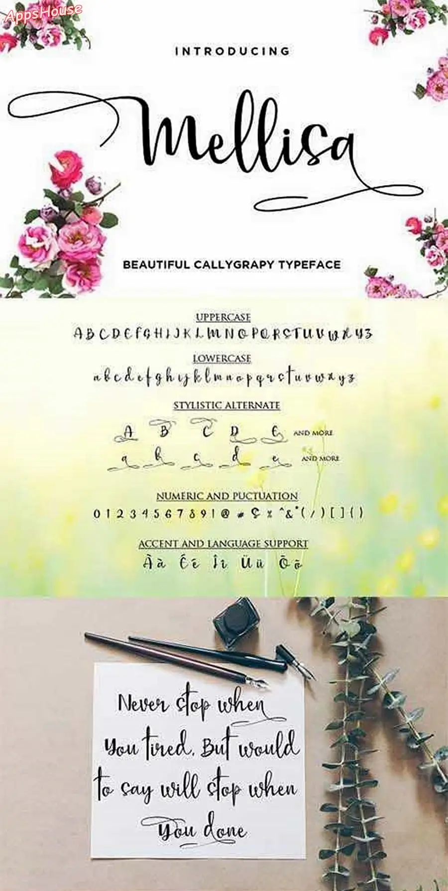 Mellisa Calligraphy Font
