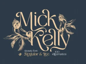 mick kelly beauty modern font