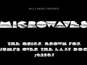 microwaves font