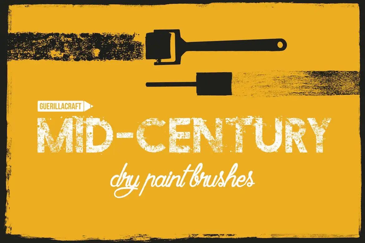 Mid-century brushes for Adobe Illustrator