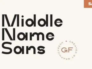 middle name minimal classic font