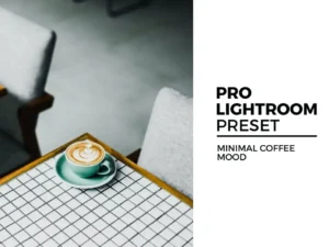 minimal coffee mood lightroom preset