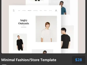 minimal fashion store template
