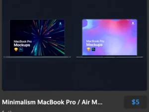 minimalism macbook pro air mockup kit 2