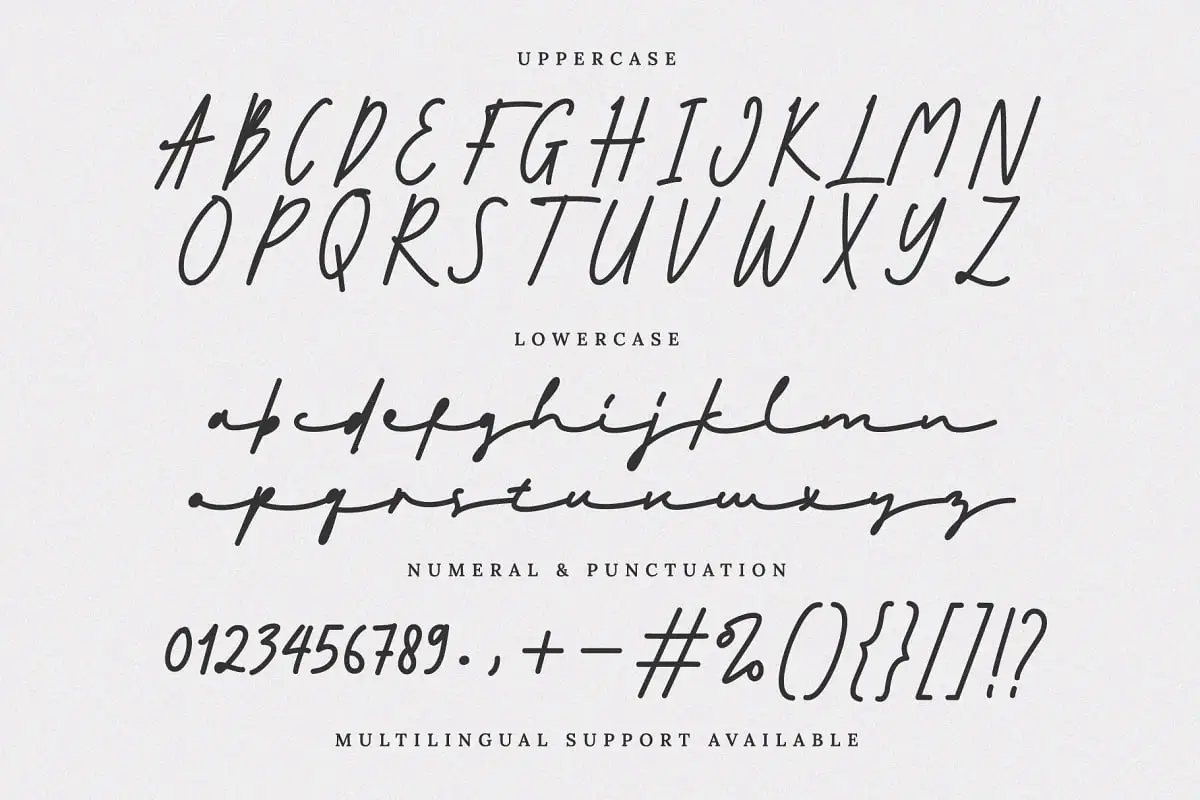 Mockine – Monoline Script Font