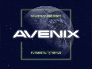 modern futuristic font th8me9n