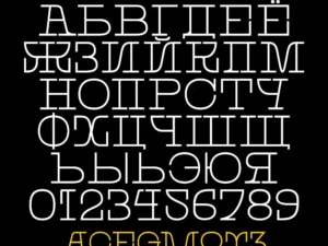 modernita 0 1 font cyrillic by emmeran richard
