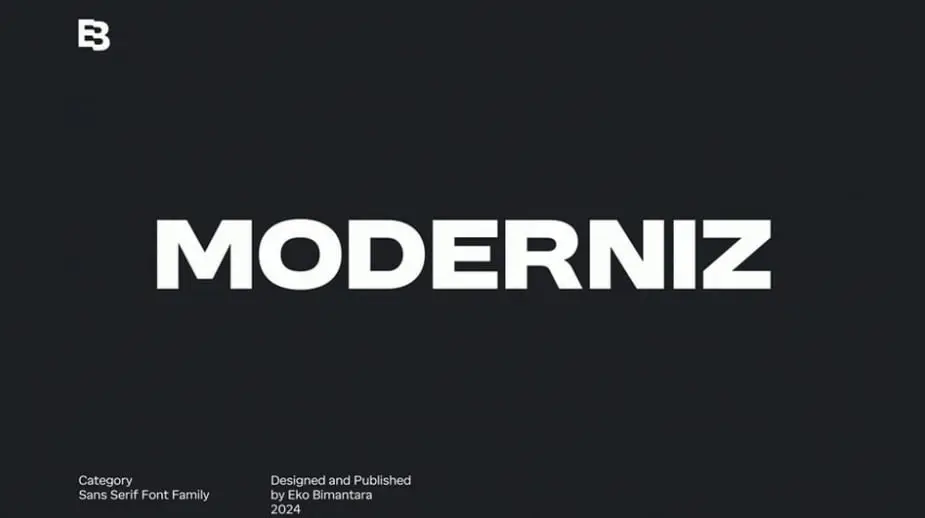 Moderniz Font