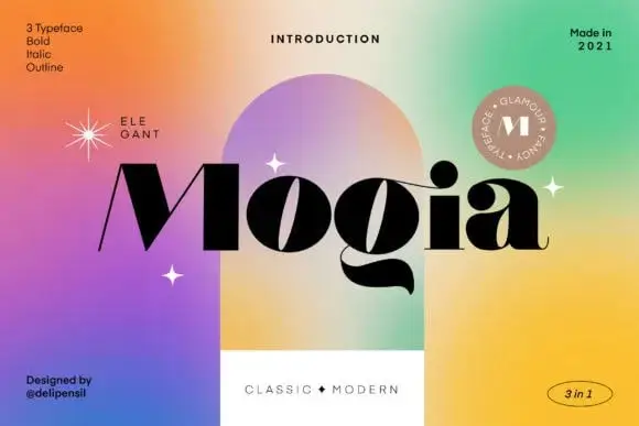 Mogia-Modern Classic Typeface (C) Delip Nugraha 3 mogia modern classic typeface c delip nugraha