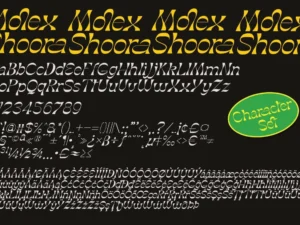 molex shoora reverse contrast font 2
