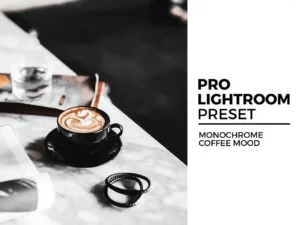 monochrome coffee mood lightroom preset