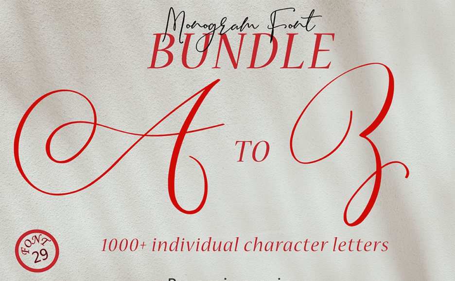 Monograms Bundle From A To Z
