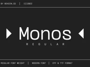 monospace font tl838l