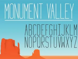 monument valley 1 2 font