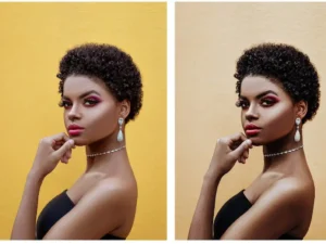 moody dark skin beauty portrait lightroom presets 7