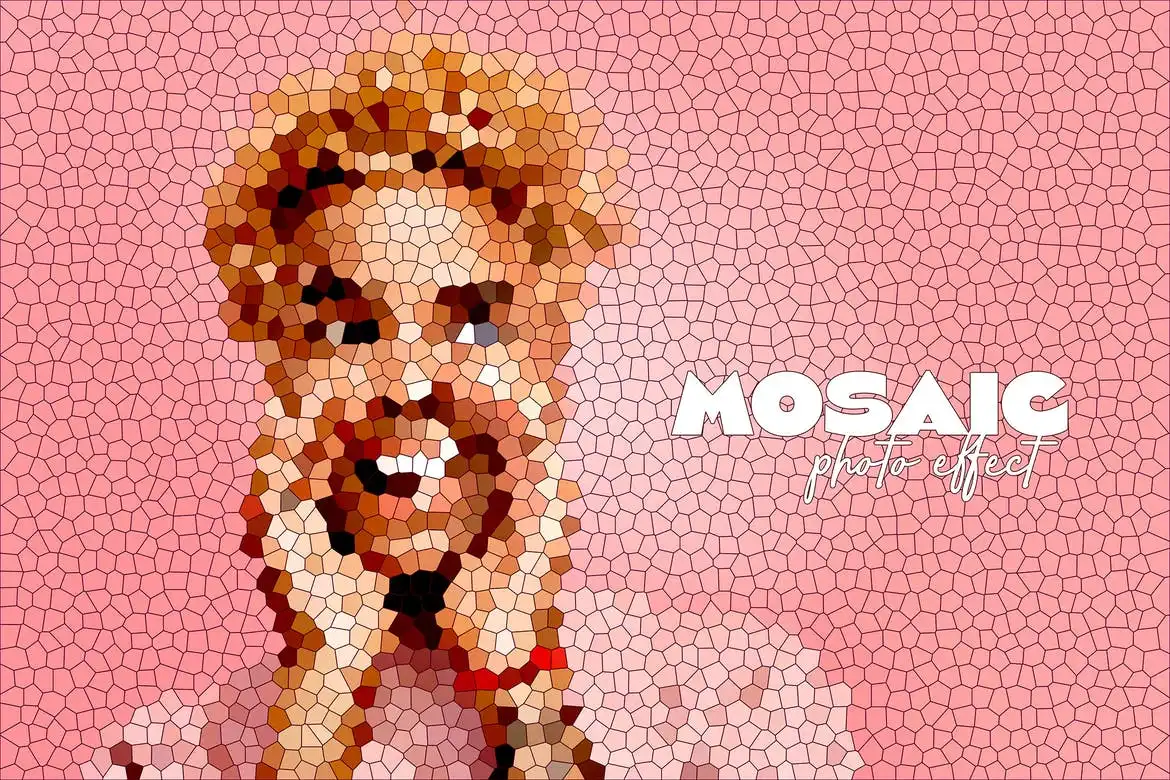 Mosaic Photo Effect 4 mosaic photo effect 4