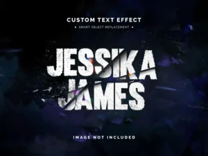 movie slashed text style effect
