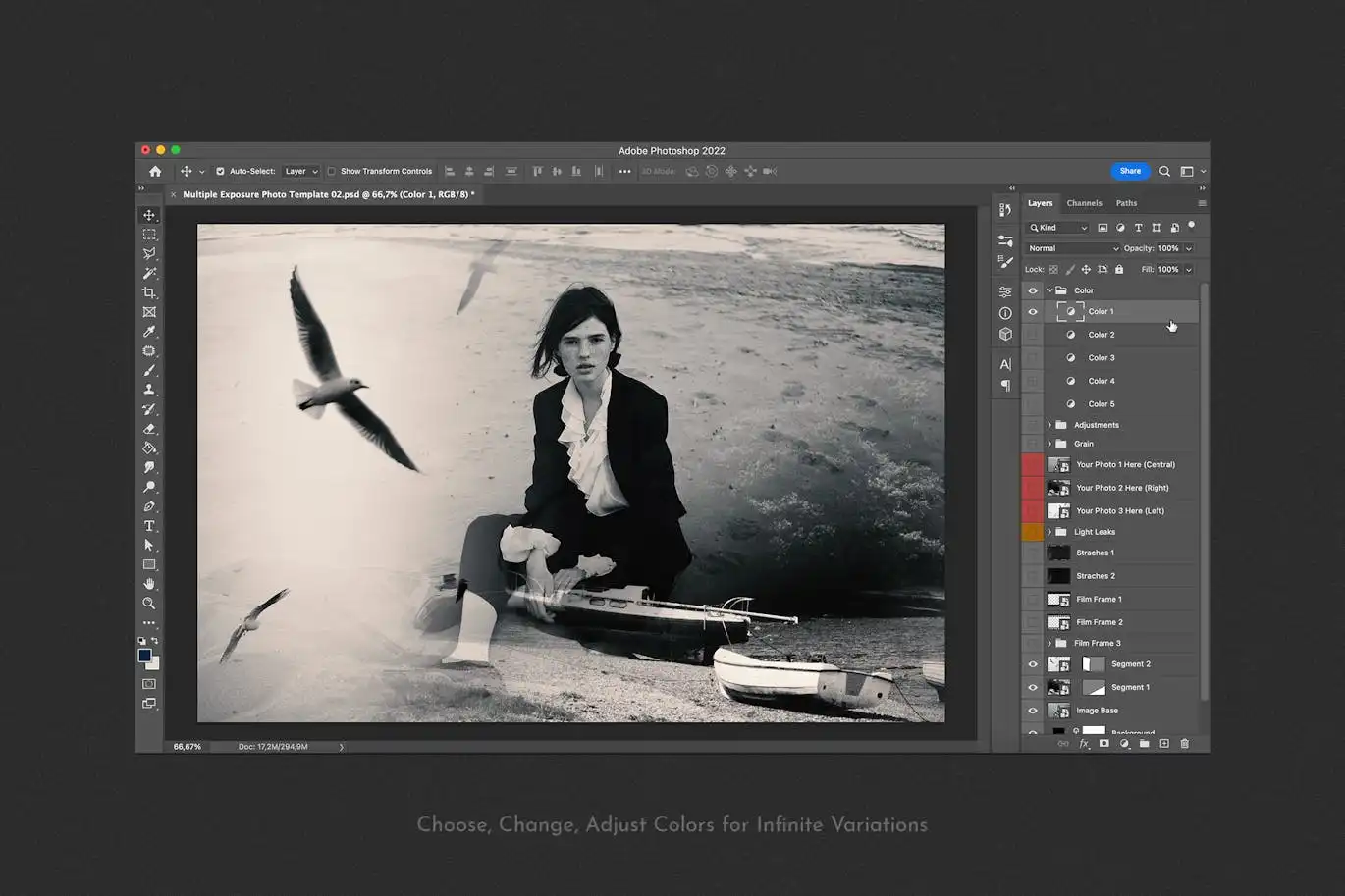 Multiple Exposure Photo Template