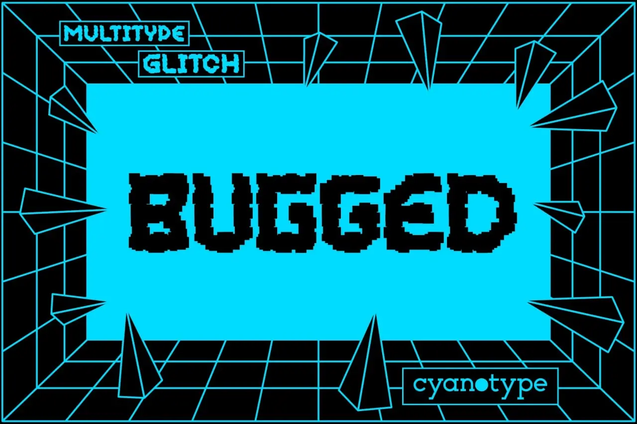 Multitype Glitch Font Cyrillic