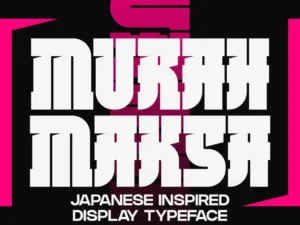 murahmaksa japanese inspired typeface