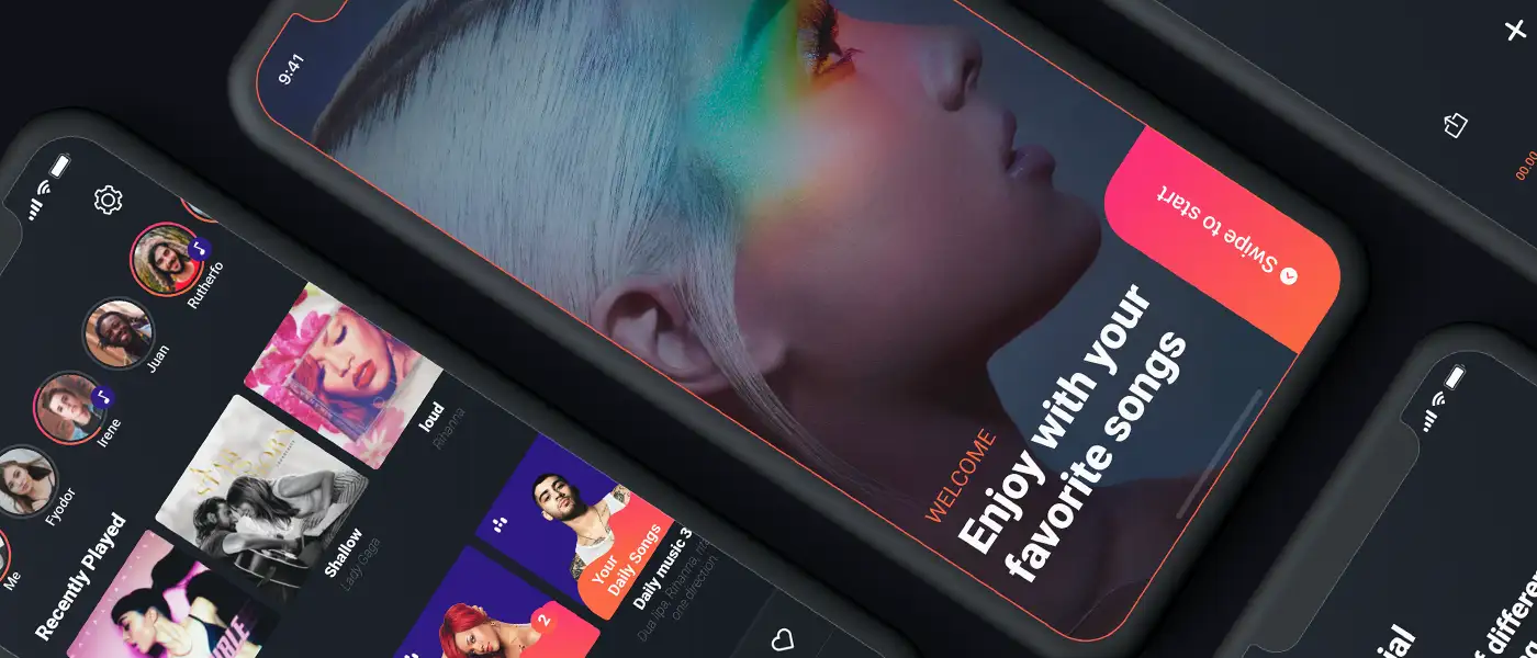 Music House Mobile UI Kit 3 music house mobile ui kit1 1