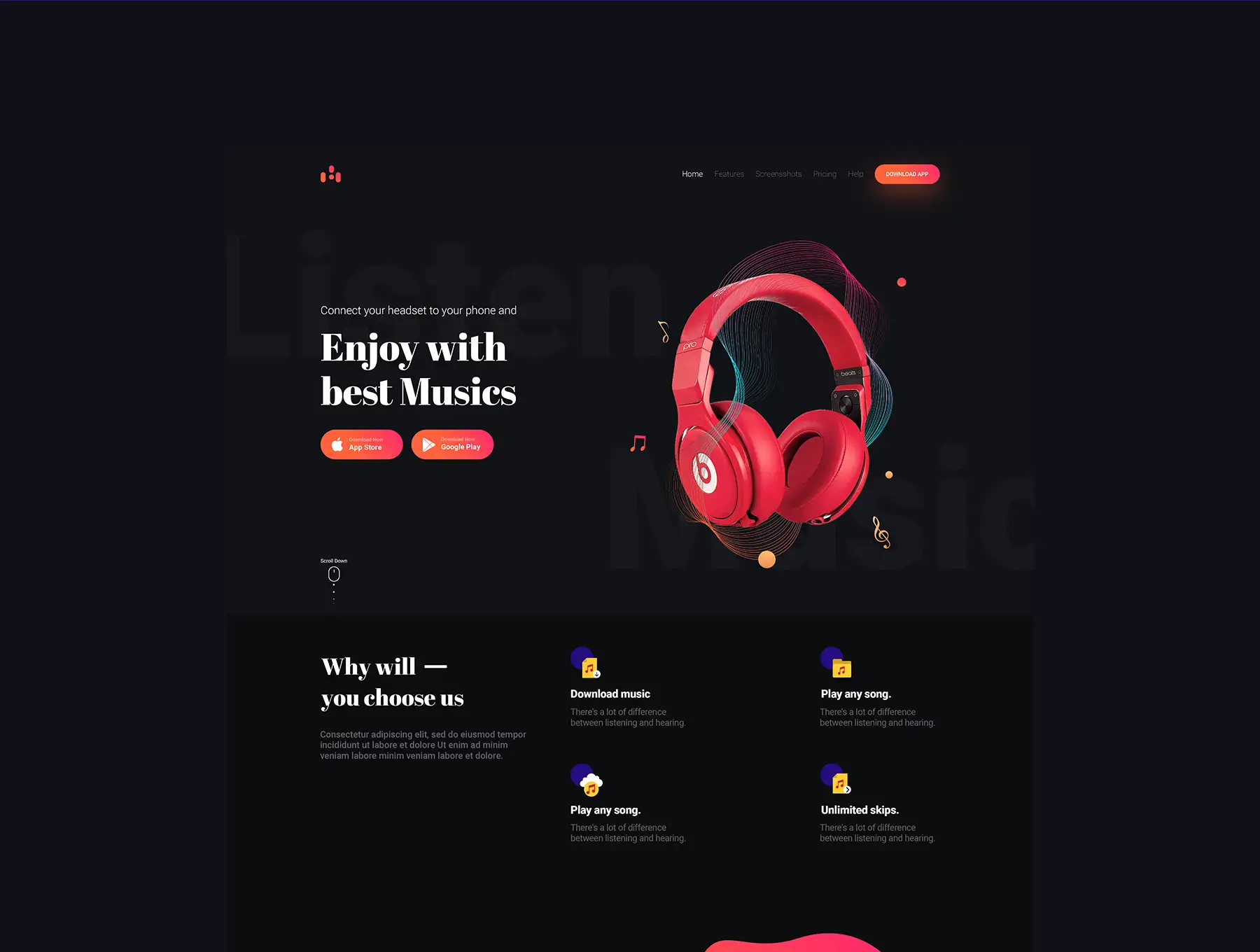 Music House Mobile UI Kit 8 music house mobile ui kit6 1