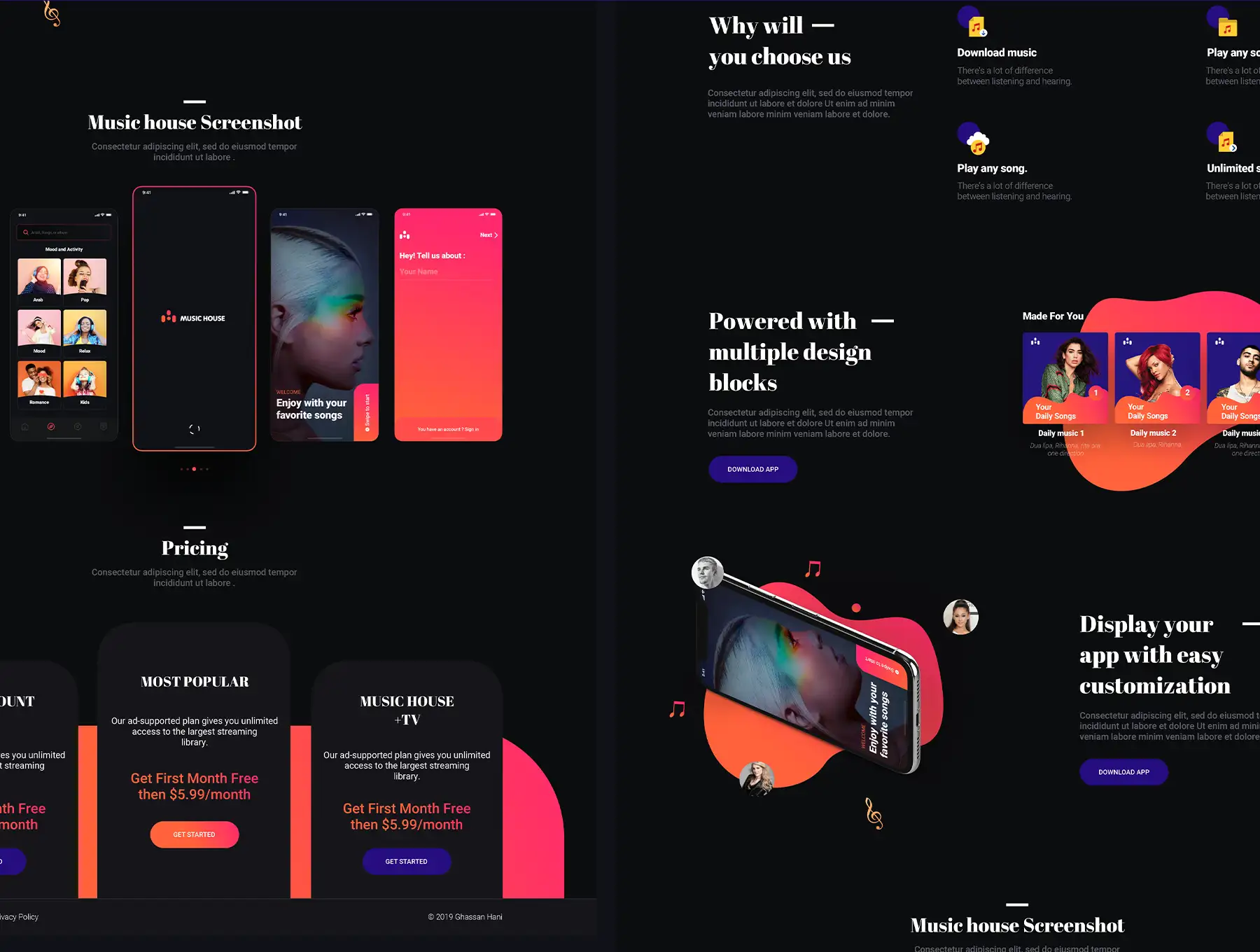 Music House Mobile UI Kit 9 music house mobile ui kit7 1