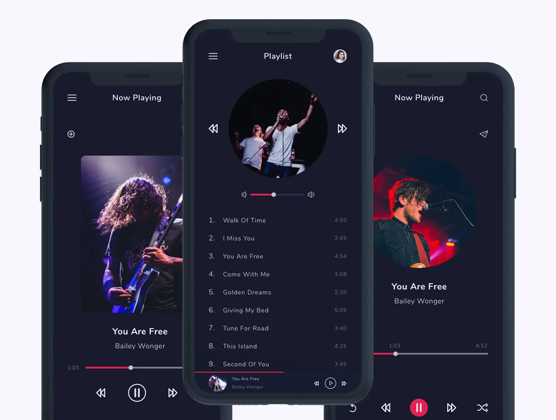 Musicly - Music and Podcast App UI Kit 5 musicly music and podcast app ui kit3