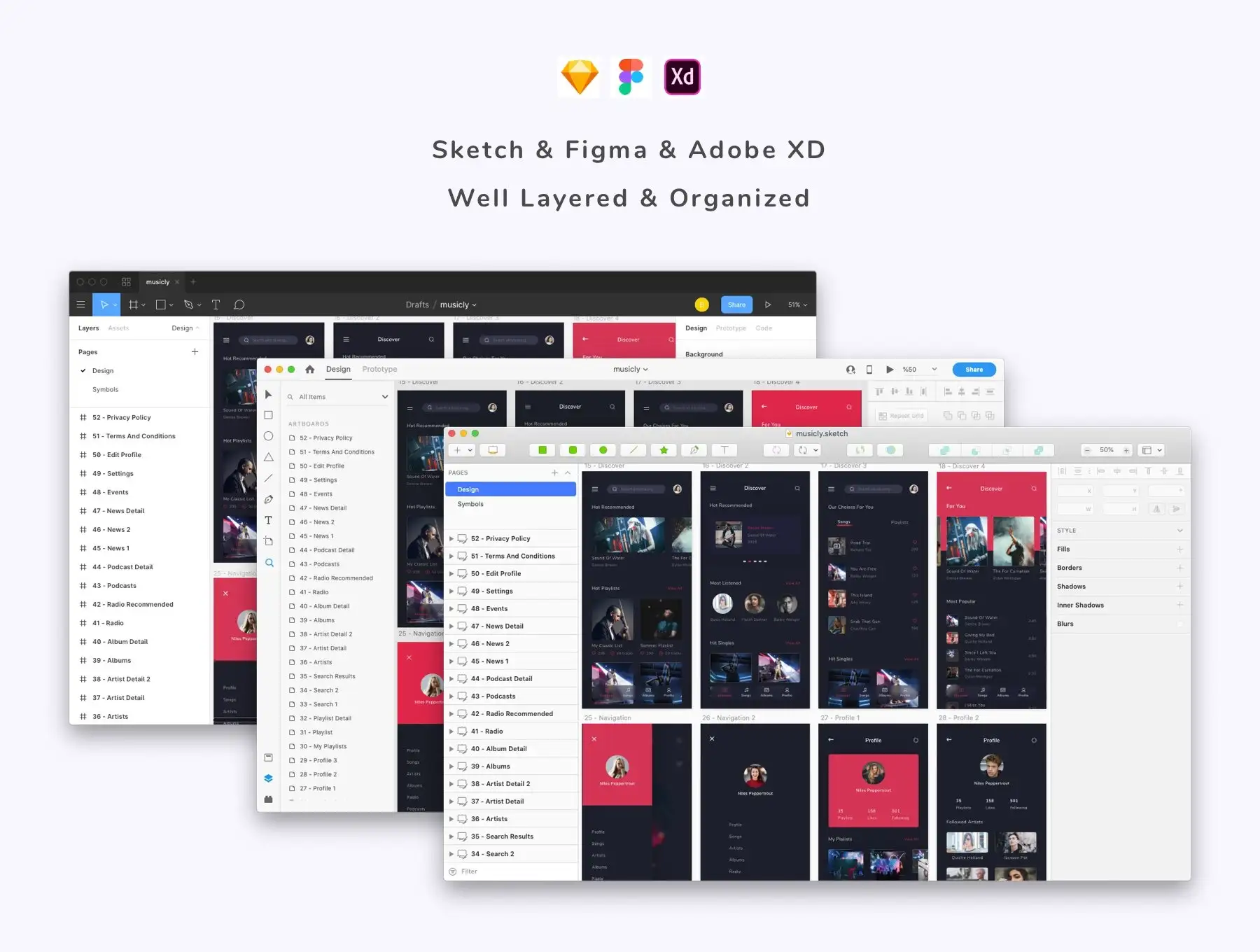 Musicly - Music and Podcast App UI Kit 8 musicly music and podcast app ui kit6