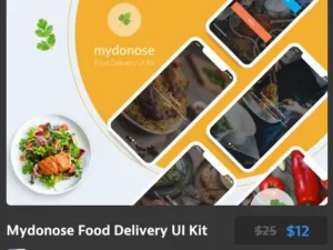 mydonose food delivery ui kit