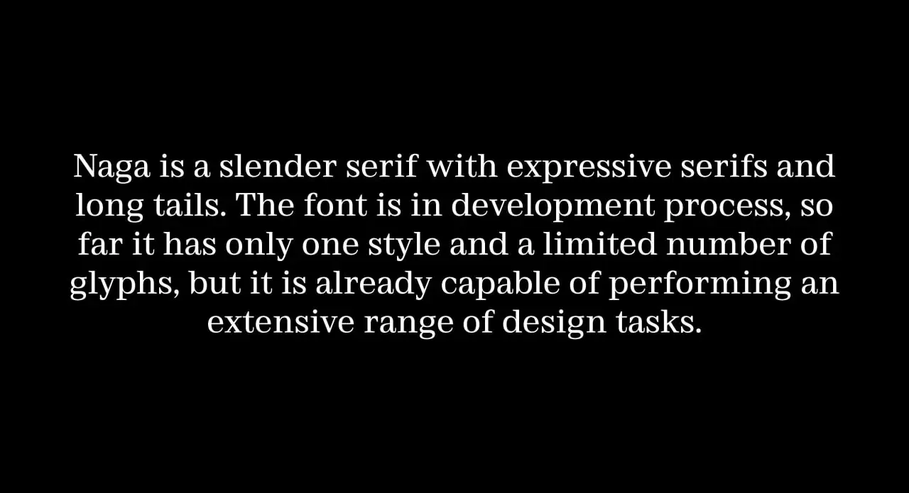 Naga Font By Igor Stepanchenko