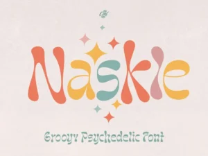 naskle groovy psychedelic font